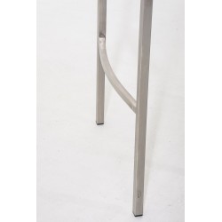 Taburete de bar Damaso E con estructura de 4 patas, color negro