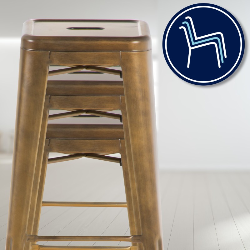 Taburete de bar Joshua Gold