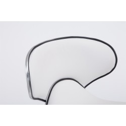 Taburete de bar Las Vegas V2 cromado blanco