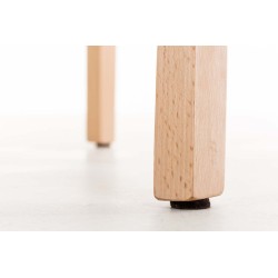 Taburete de bar Hoover Natura con estructura de 4 patas, blanco