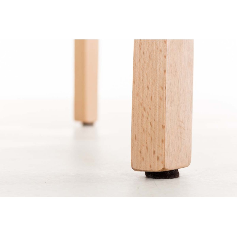 Taburete de bar Hoover Natura con estructura de 4 patas, gris