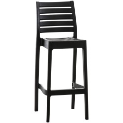 Taburete de bar negro Ares