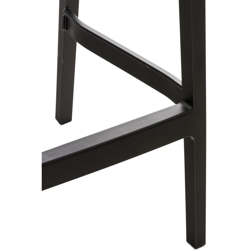 Taburete de bar negro Ares