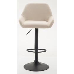 Taburete de bar Braga tela B crema