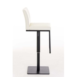 Taburete de bar Panama B en polipiel color crema