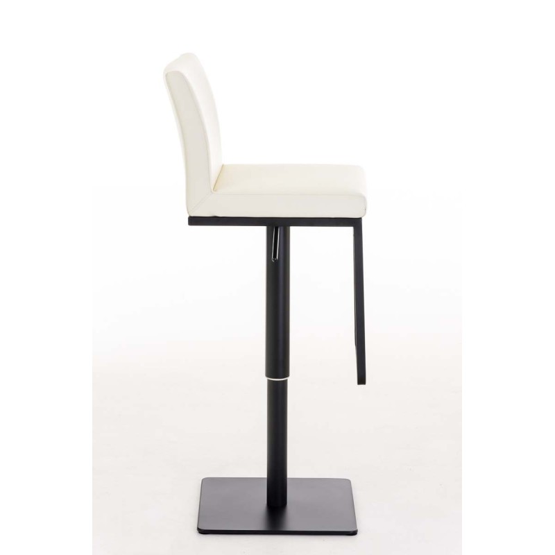 Taburete de bar Panama B en polipiel color crema