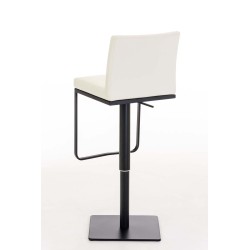 Taburete de bar Panama B en polipiel color crema