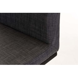 Taburete de bar Panama B en tela gris oscuro Taburete de bar Panama B en tela gris oscuro