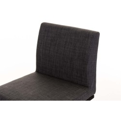 Taburete de bar Panama B en tela gris oscuro Taburete de bar Panama B en tela gris oscuro