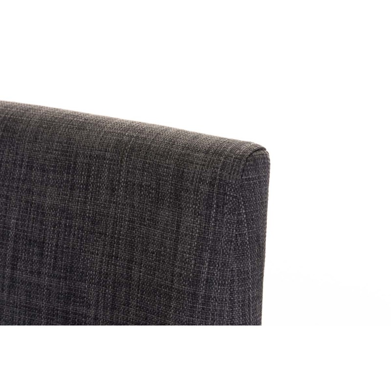 Taburete de bar Panama B en tela gris oscuro