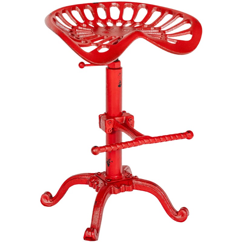 Taburete de bar rojo Butch