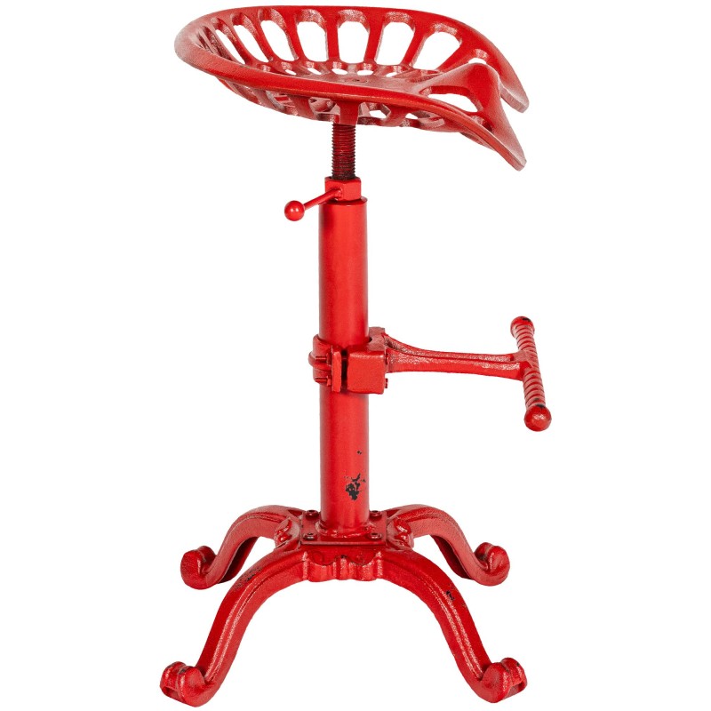 Taburete de bar rojo Butch