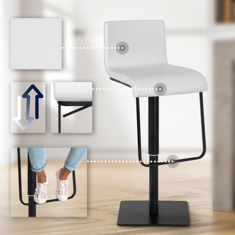 Taburete de bar blanco Limon B