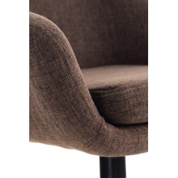 Taburete de bar de tela Grant Brown