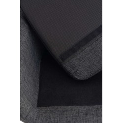 Taburete de bar Grant en tela gris oscuro