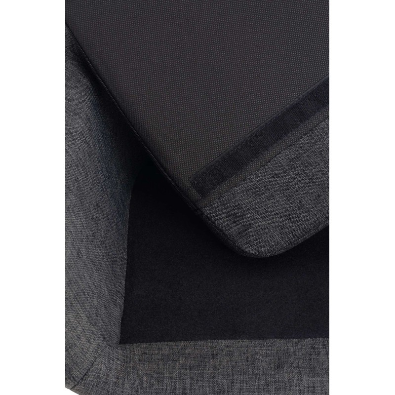 Taburete de bar Grant en tela gris oscuro