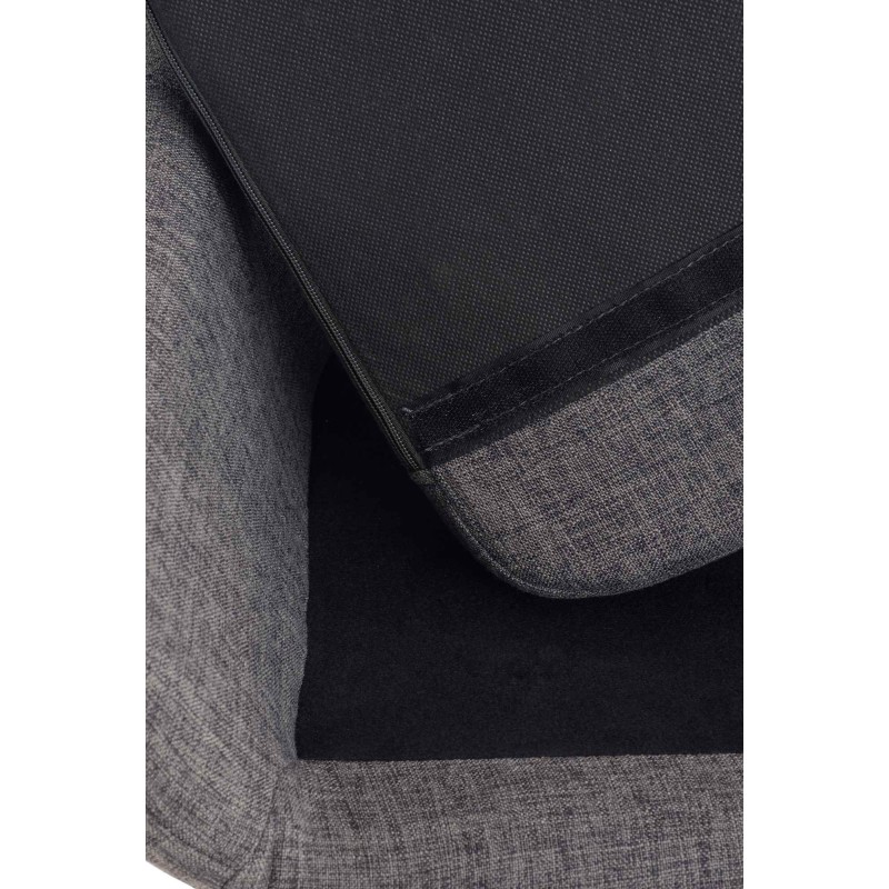 Taburete de bar Grant en tela gris claro