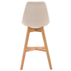 Taburete de bar Cannes en tejido Natura color crema