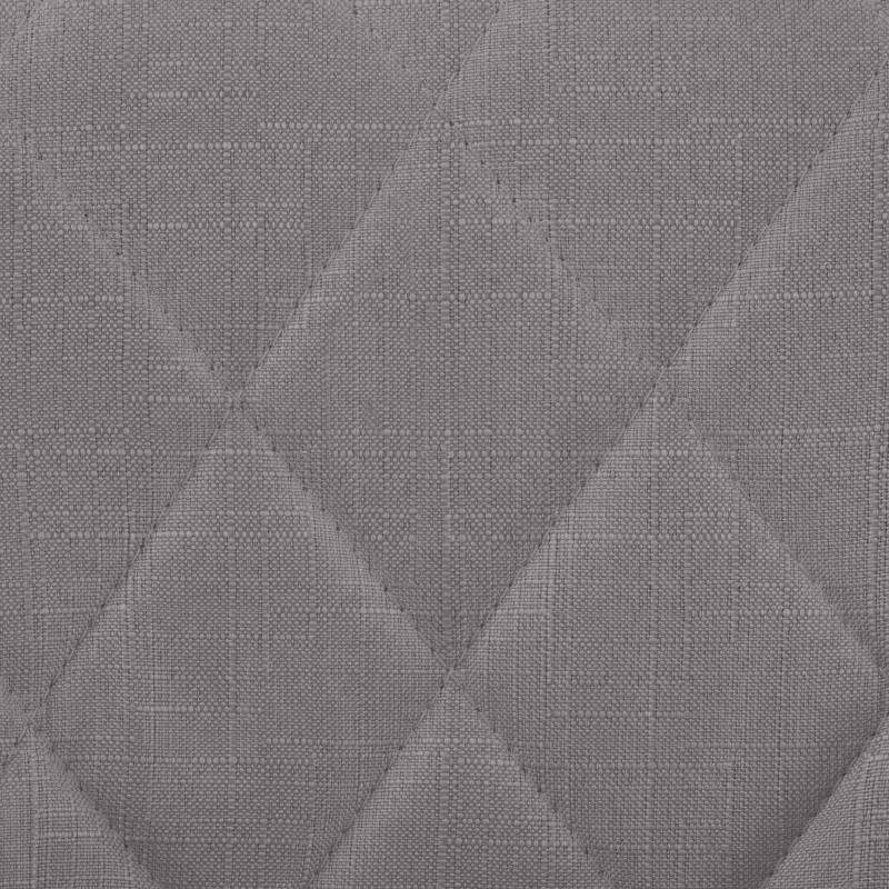 Taburete de bar Lazio en tela gris cromo