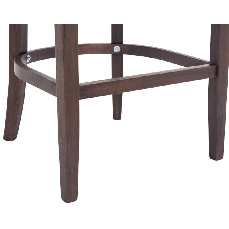 Taburete de bar Lakewood en tela color topo antiguo