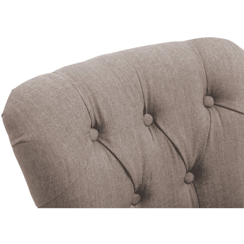 Taburete de bar de tela Lakewood, color topo claro antiguo