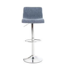 Taburete de bar de tela Hoover C azul