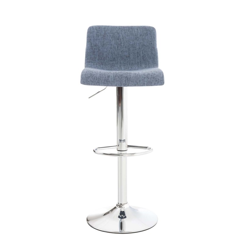 Taburete de bar de tela Hoover C azul