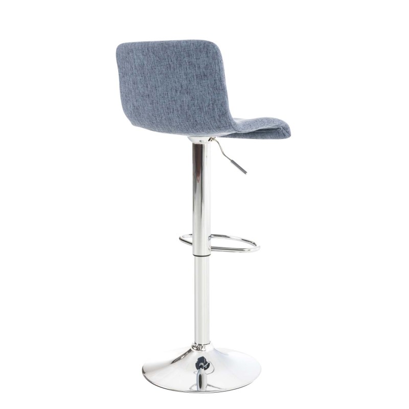 Taburete de bar de tela Hoover C azul