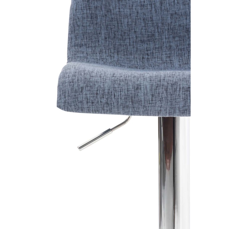 Taburete de bar de tela Hoover C azul
