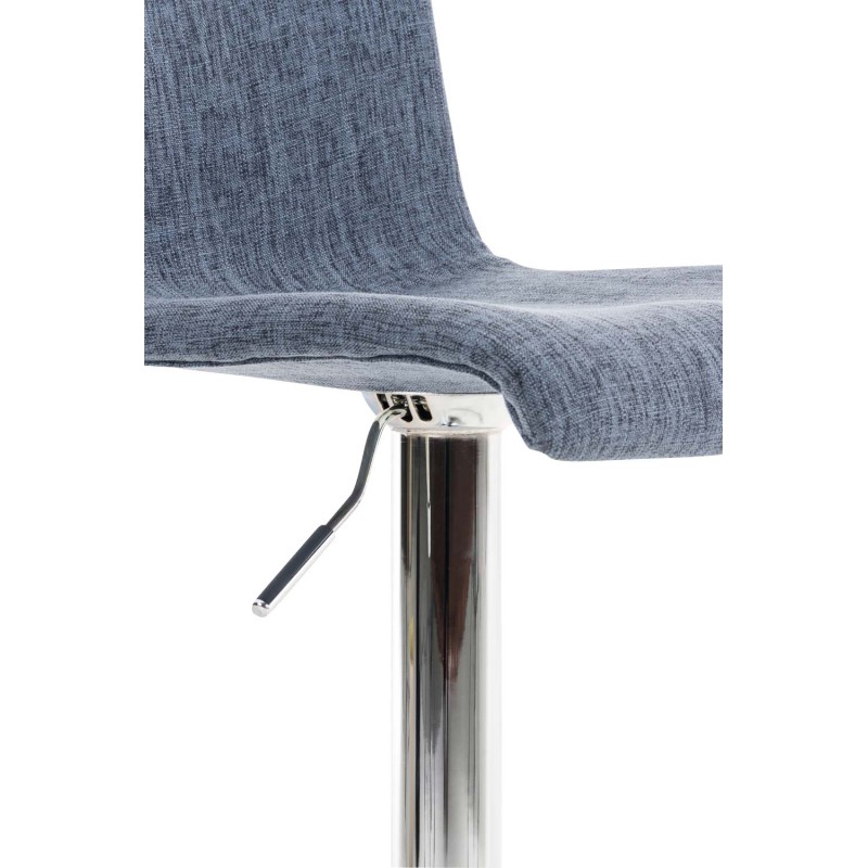 Taburete de bar de tela Hoover C azul
