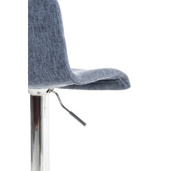 Taburete de bar de tela Hoover C azul