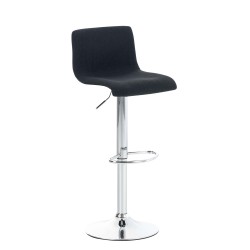 Taburete de bar de tela Hoover C negro