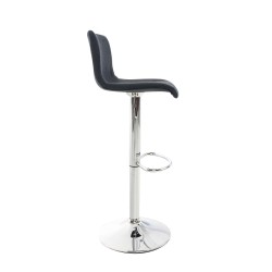 Taburete de bar de tela Hoover C negro