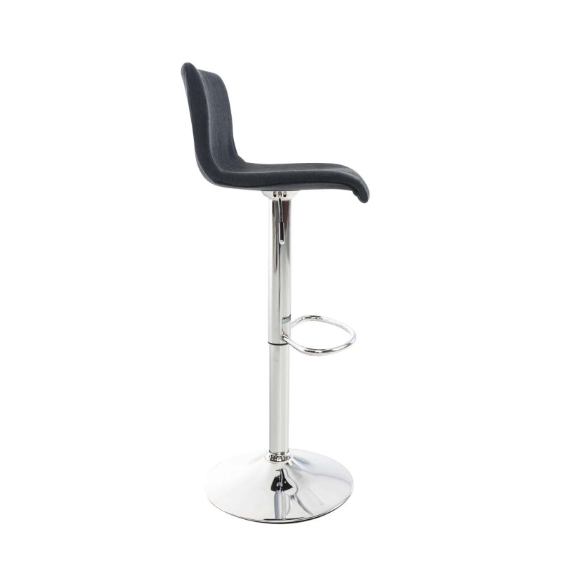 Taburete de bar de tela Hoover C negro