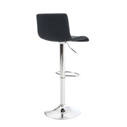 Taburete de bar de tela Hoover C negro