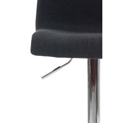 Taburete de bar de tela Hoover C negro