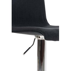Taburete de bar de tela Hoover C negro