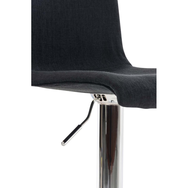 Taburete de bar de tela Hoover C negro