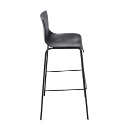 Taburete de bar Hoover de 4 patas con estructura negra Taburete de bar Hoover de 4 patas con estructura negra