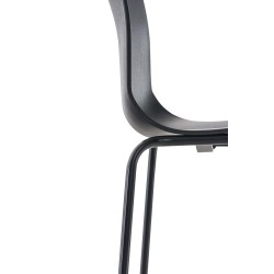 Taburete de bar Hoover de 4 patas con estructura negra Taburete de bar Hoover de 4 patas con estructura negra