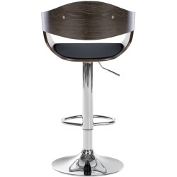 Taburete de bar Kingston C negro/gris