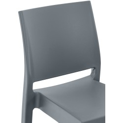 Juego de 2 taburetes de bar Maya gris oscuro