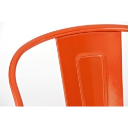 Juego de 2 taburetes de bar Aiden color naranja