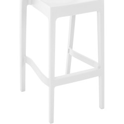 Juego de 2 taburetes de bar Maya blancos