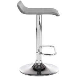 Juego de 2 taburetes de bar Dyn grises