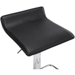 Juego de 2 taburetes de bar Dyn negros