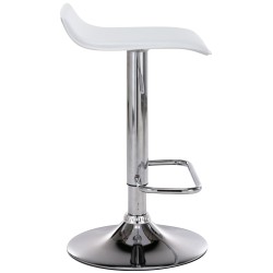 Juego de 2 taburetes de bar Dyn blancos