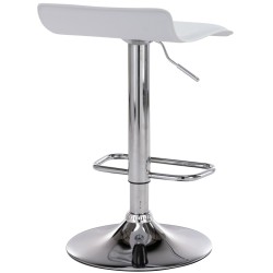 Juego de 2 taburetes de bar Dyn blancos