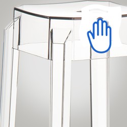 Juego de 2 taburetes de bar Fox transparentes