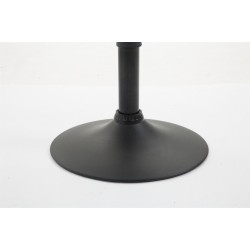 Juego de 2 taburetes de bar Braga en tela negra y crema